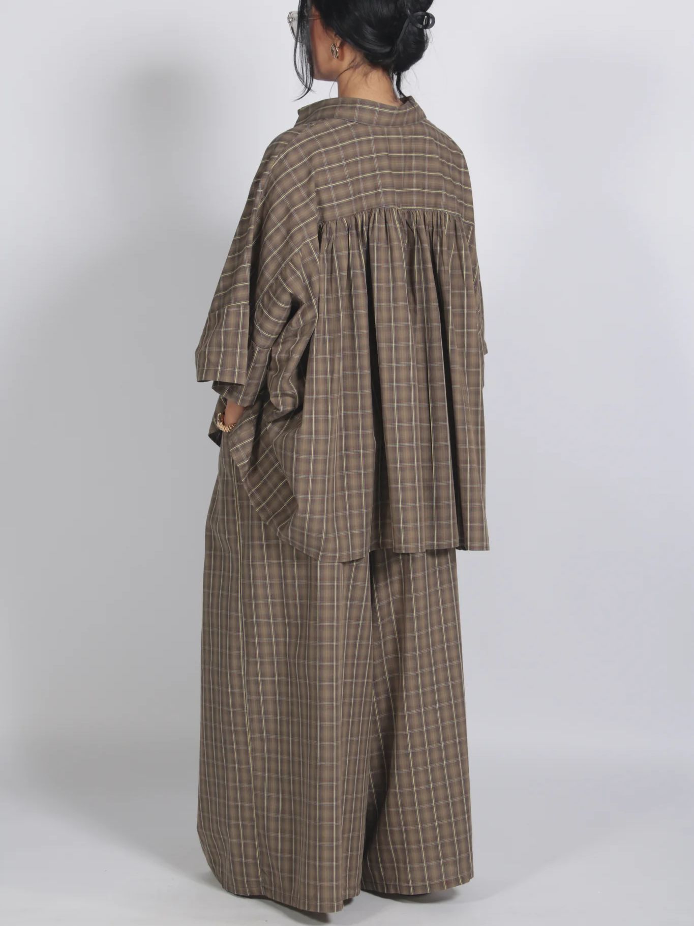 Retro Oversized Plaid set