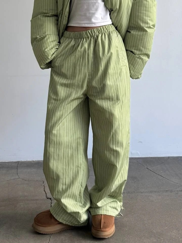 Puffer Jacket Set-Stripe