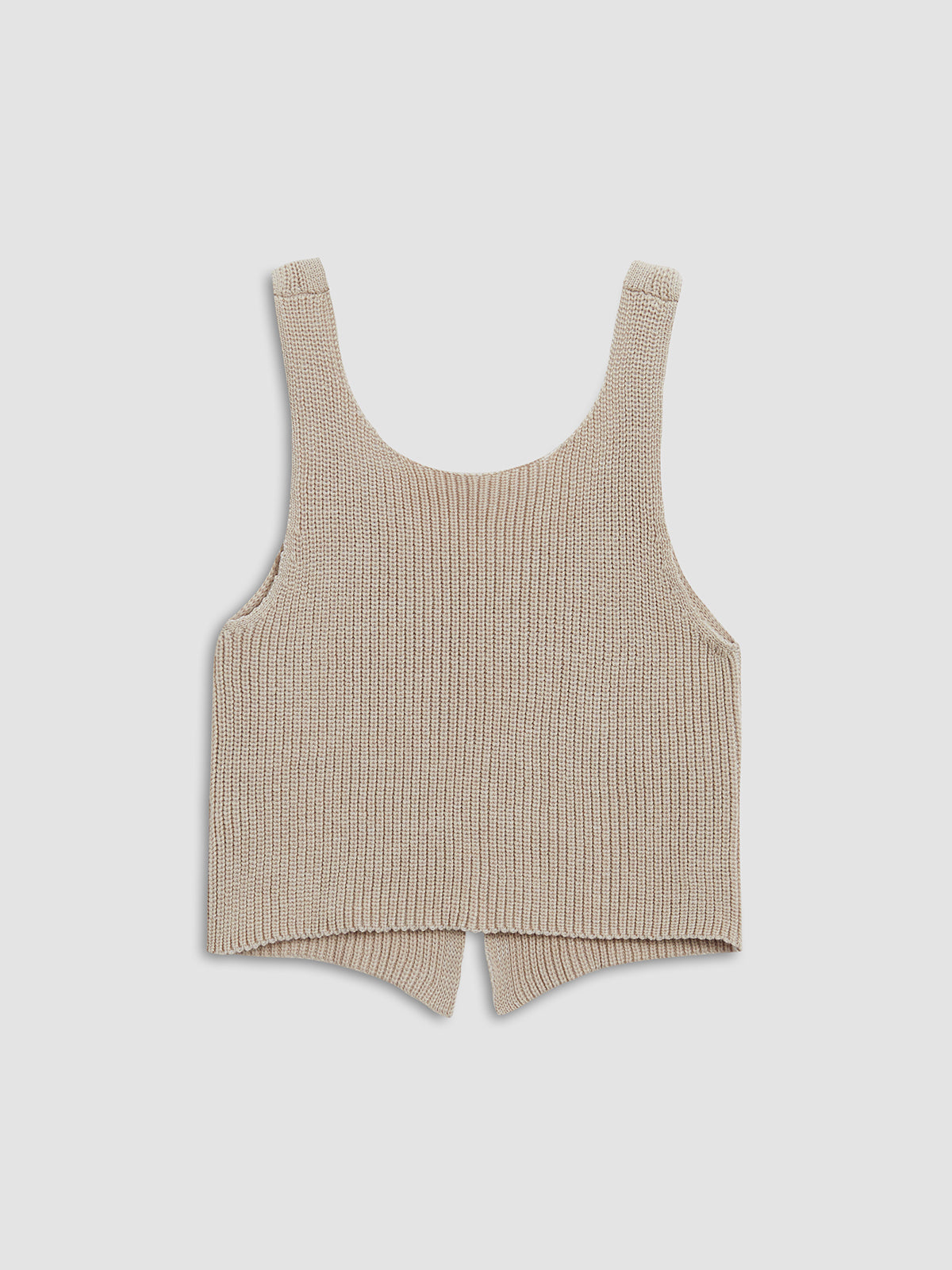 Classic Hook-and-Eye Knit Vest