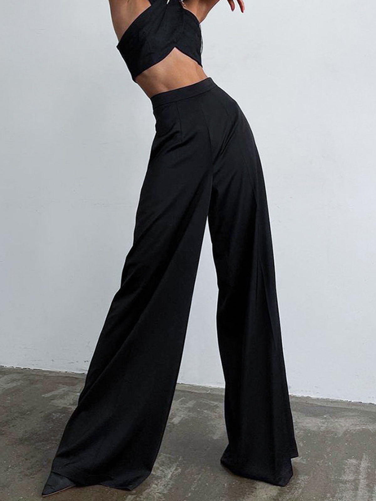 Oversized Satin Wide Leg Pants