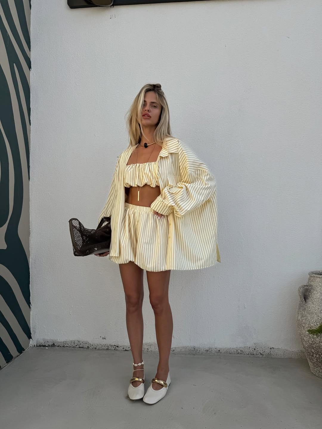 Striped Three-Piece Set