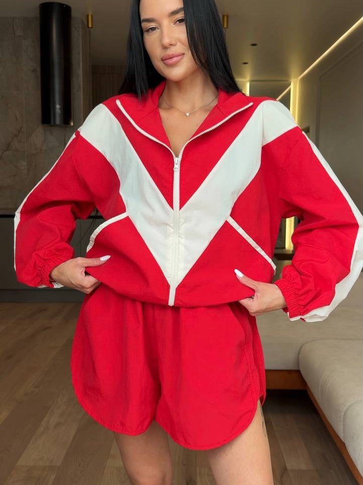 Windbreaker Shorts Set