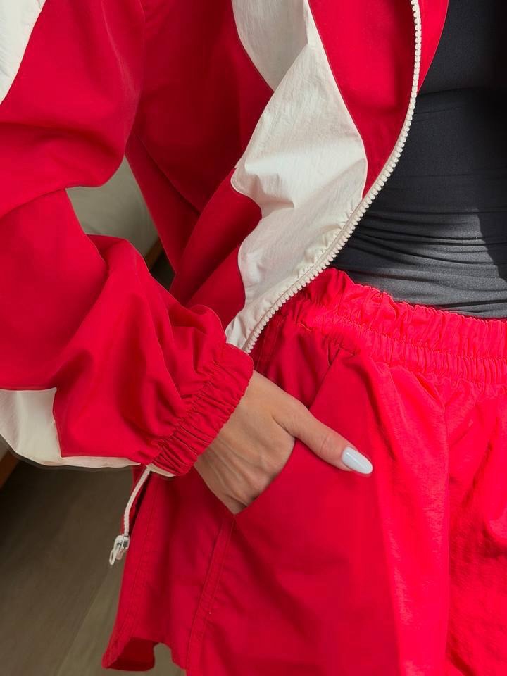 Windbreaker Shorts Set