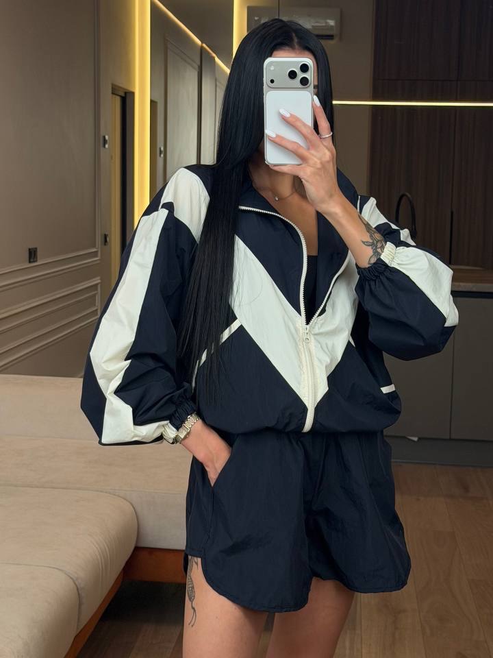 Windbreaker Shorts Set