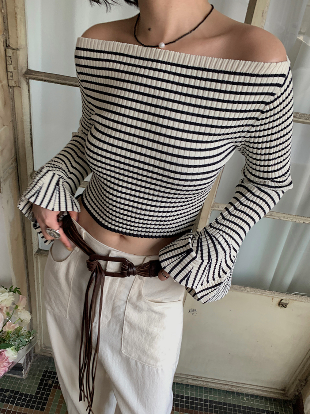 Eileen Stripe Knit Top