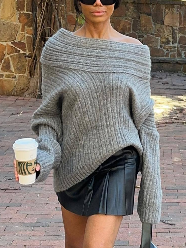 IT GIRLS Asymmetrical Sweater