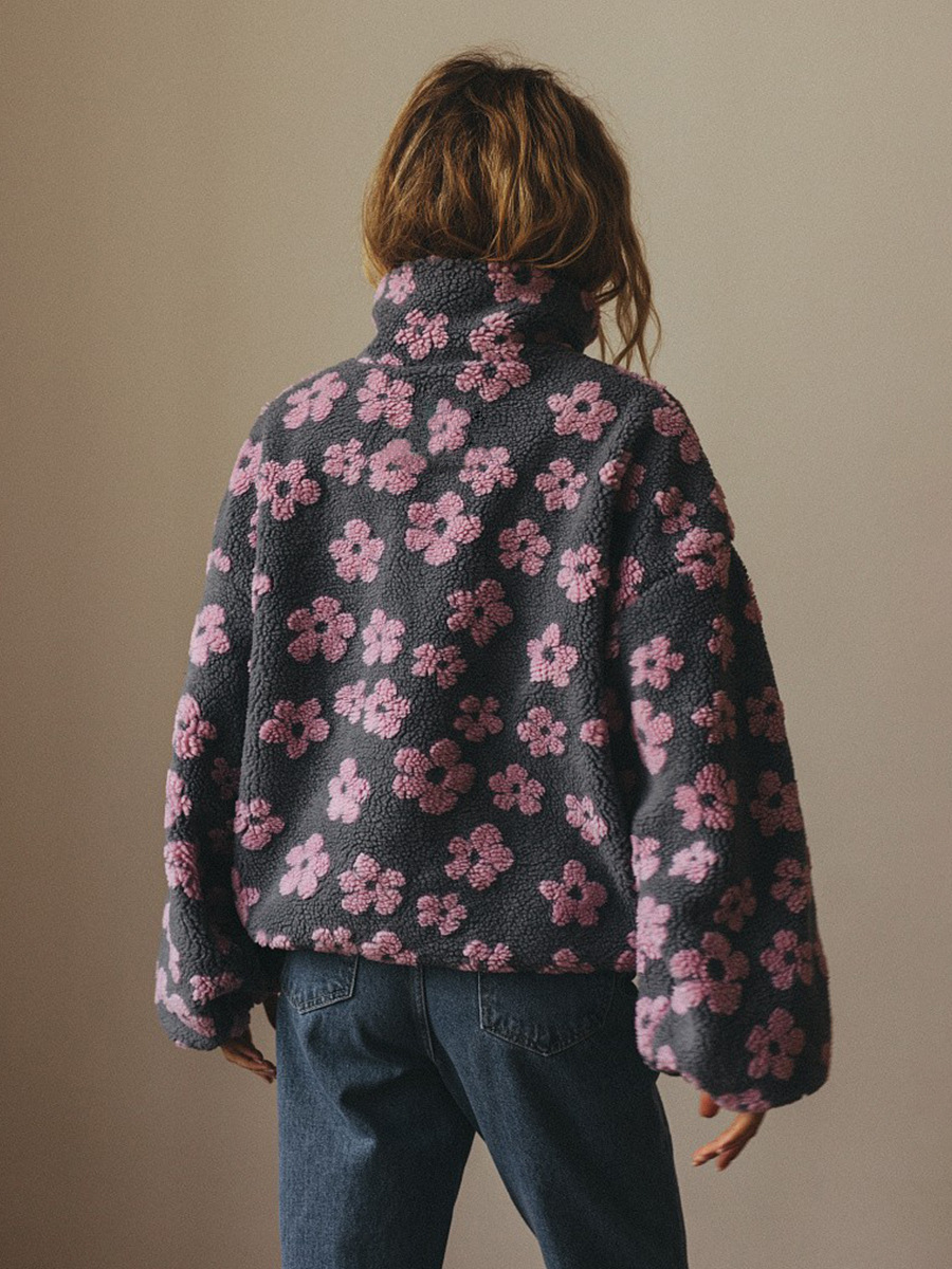 Floral Fleece Jacket