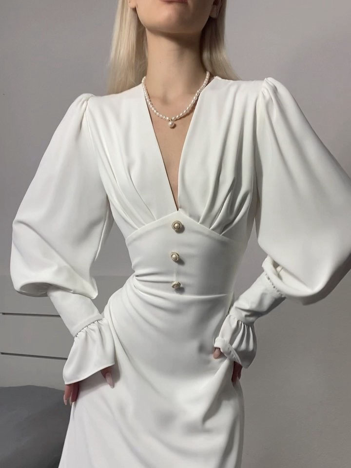 Retro Chiffon Dress