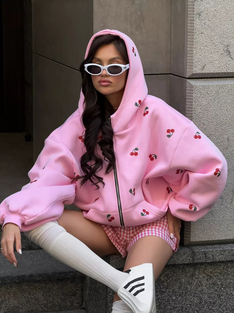 Cherry Print Hoodie