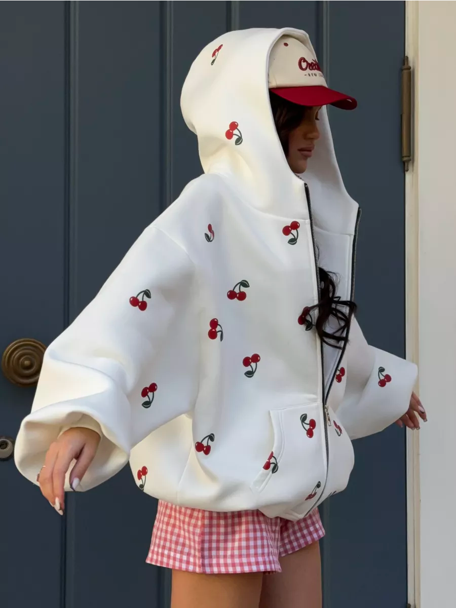 Cherry Print Hoodie