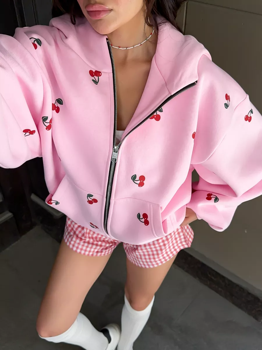 Cherry Print Hoodie