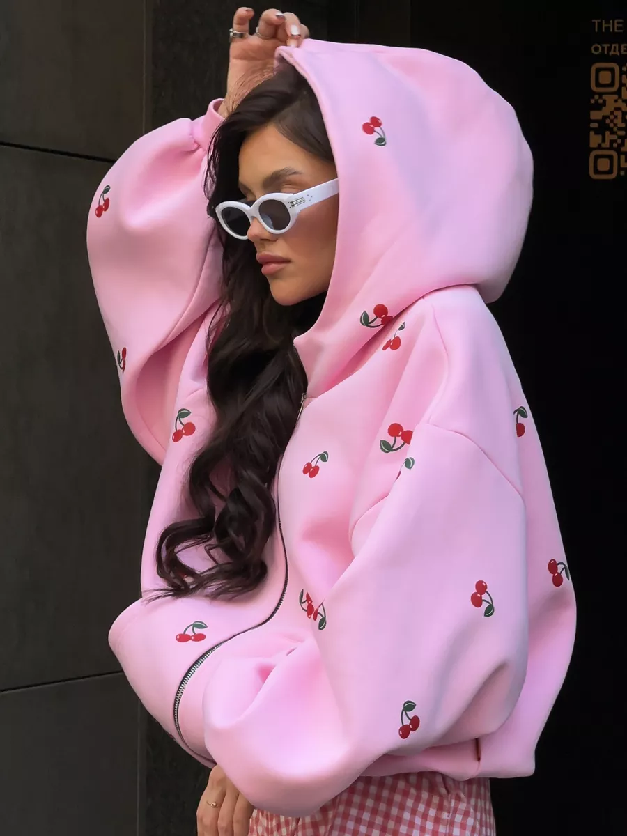 Cherry Print Hoodie