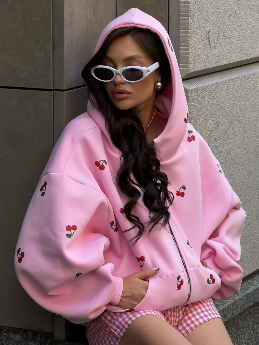 Cherry Print Hoodie