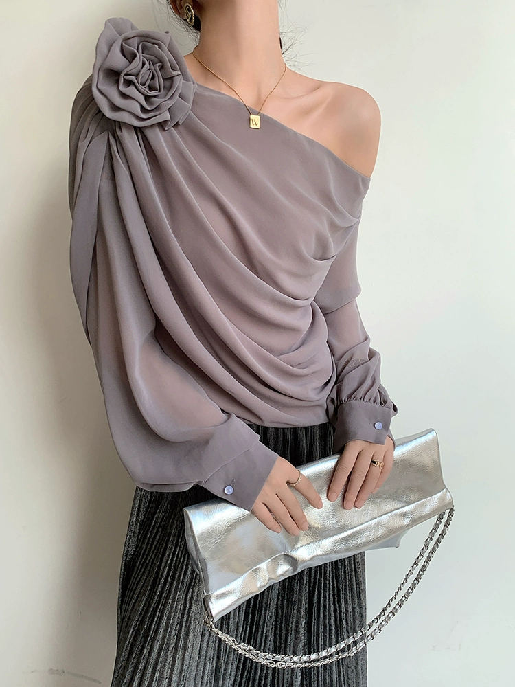 Rose Chiffon Blouse