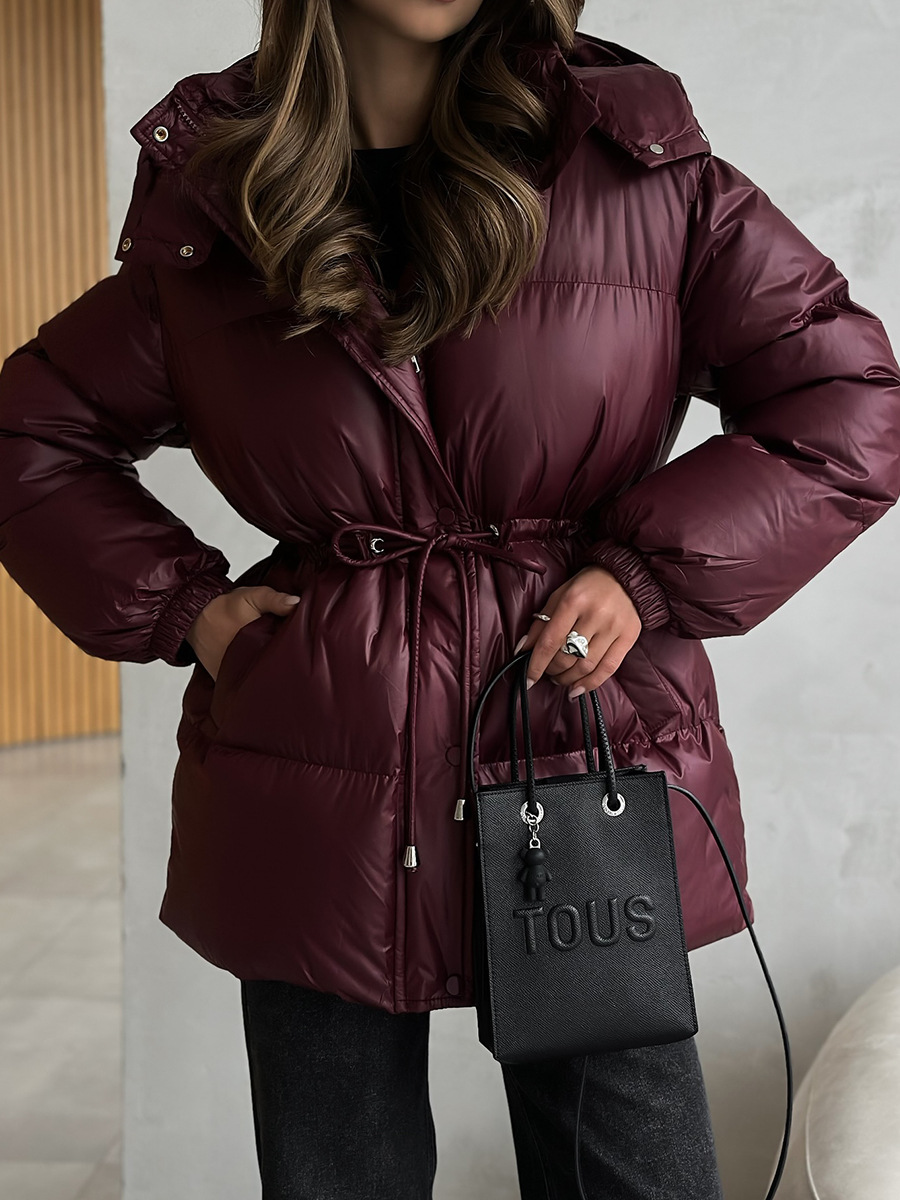 Hooded Zipper Down Jacket