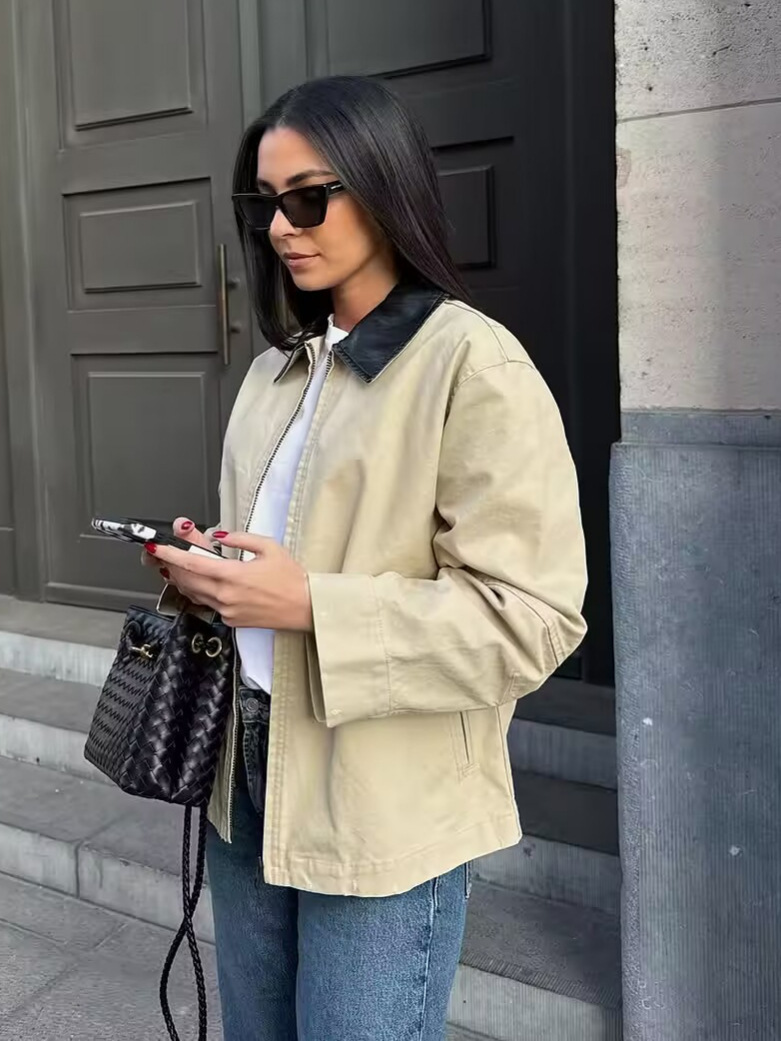 Retro Color-Block Jacket