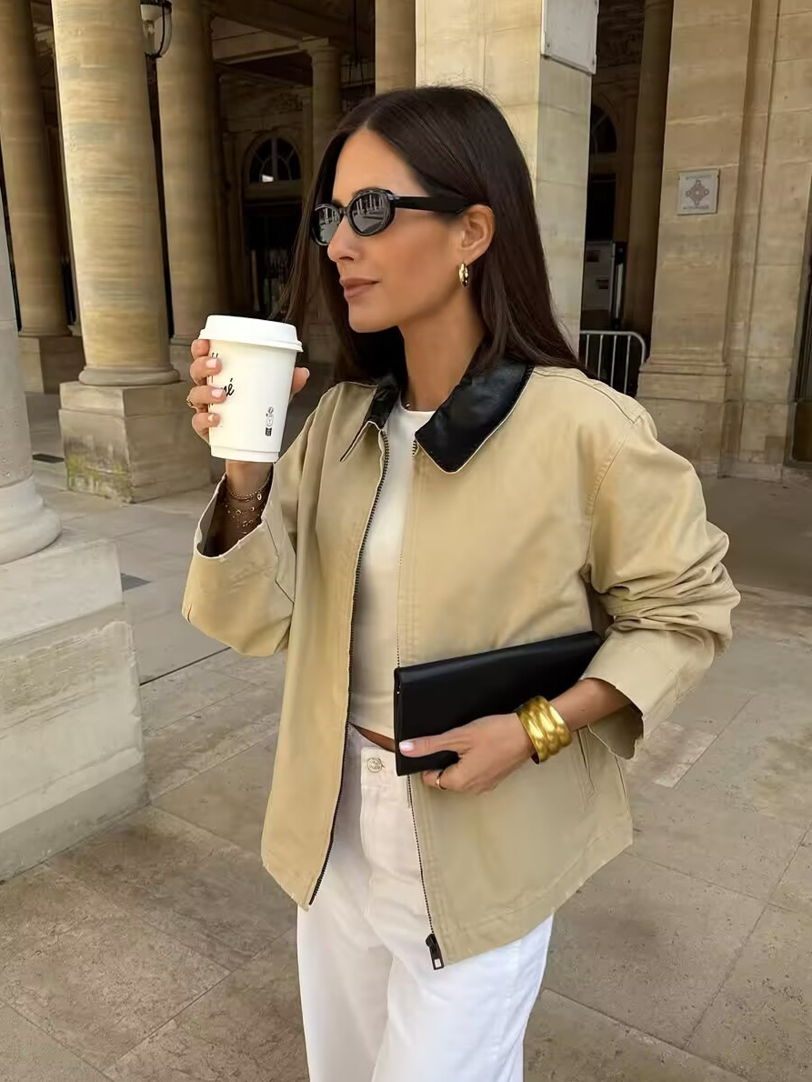 Retro Color-Block Jacket