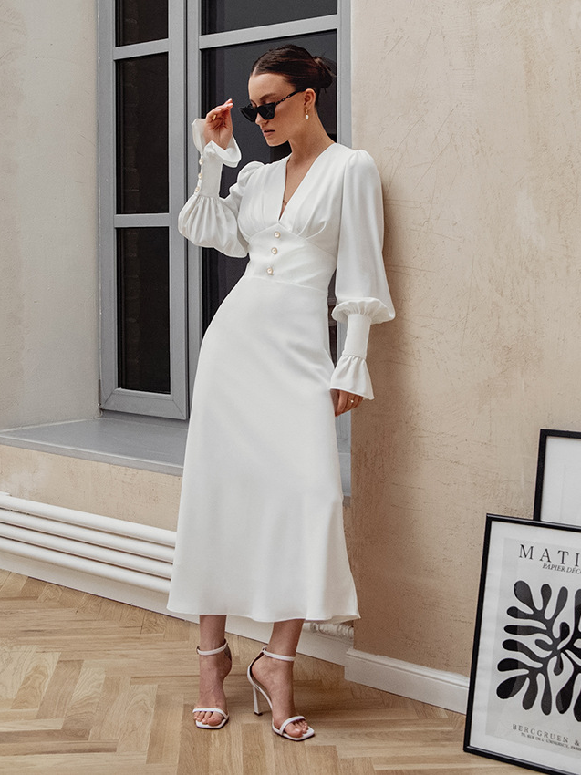 Retro Chiffon Dress